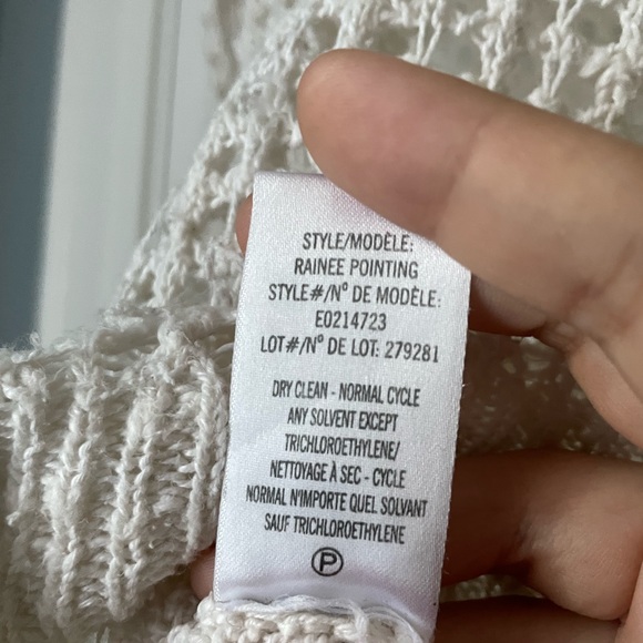 Theory Rainee Pointing Open Knit Sweater - Cream - Picture 6 of 6